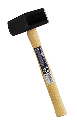 高儀(Takagi) M&M 石頭ハンマー 木柄 黒 1.5kg